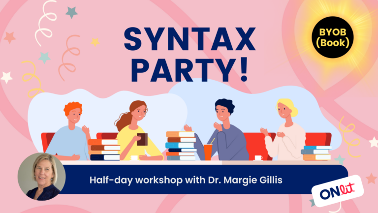 Syntax Party BYOB(Book) with Margie Gillis