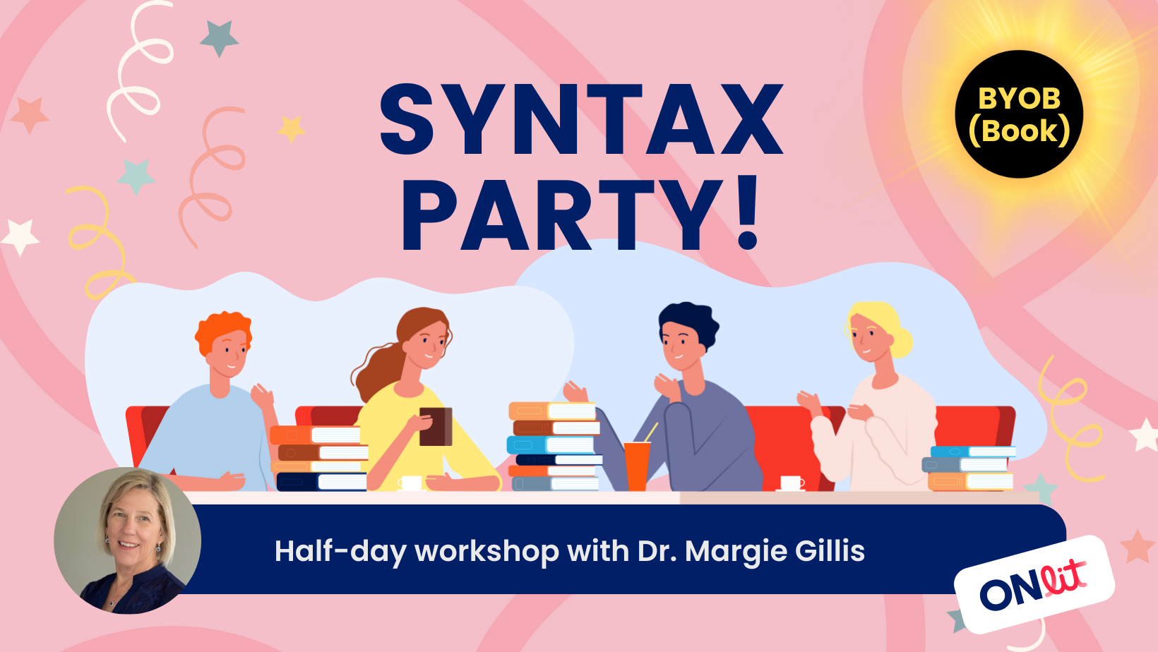 Syntax Party BYOB(Book) with Margie Gillis