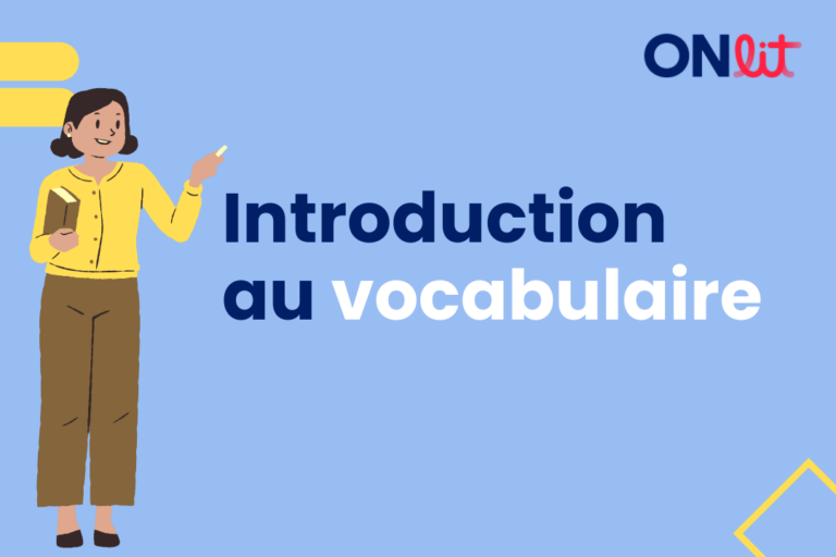 Introduction au vocabulaire