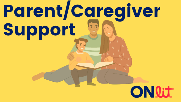 This icon is used to illustrate a ONlit created Parent/Caregiver support resource.