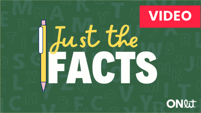 This image can be used as the Featured Image for all Just the Facts produced videos by ONlit