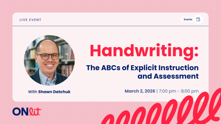Handwriting: The ABCs of Explicit Instruction and Assessment