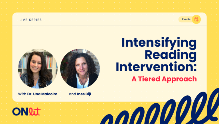 Intensifying Reading Intervention: A Tiered Approach
