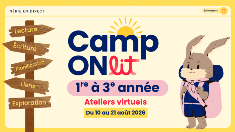 Camp ONlit - 1re à 3e année